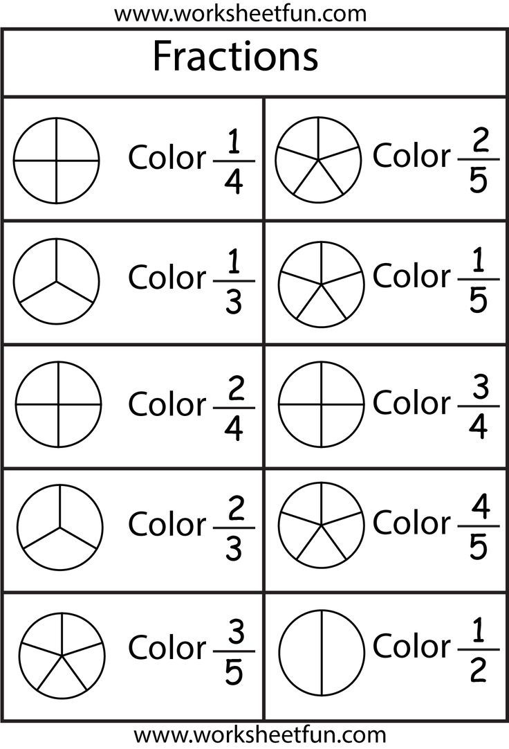 Free* Fraction Worksheets | Homeschool | Math, Fractions Worksheets - Free Printable First Grade Fraction Worksheets