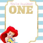 Free Free Printable Disney Princess 1St Birthday Invitations   Mermaid Birthday Invitations Free Printable