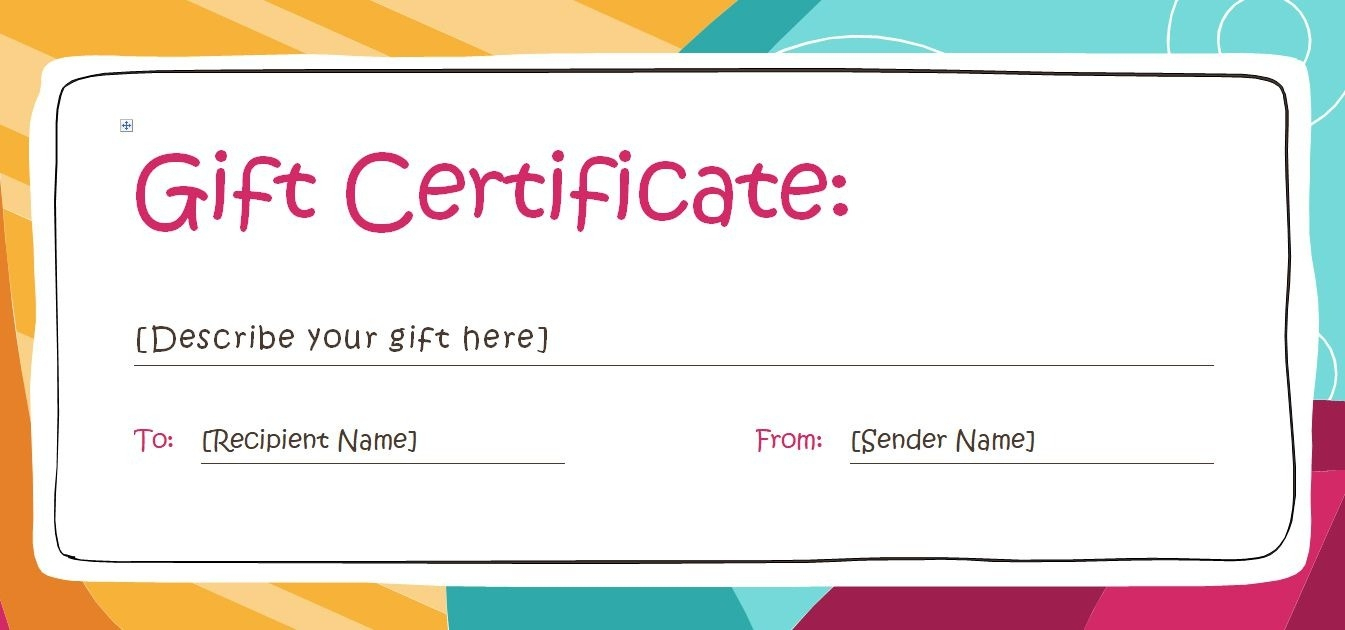 Free Gift Certificate Templates You Can Customize In Free Printable - Free Printable Gift Coupons