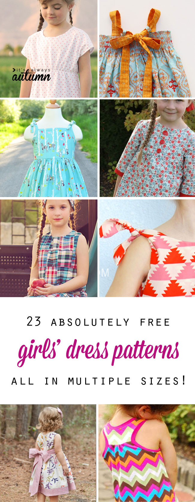 Free Girls&amp;#039; Dress Patterns &amp;amp; Charity Sewing - It&amp;#039;s Always Autumn - Free Printable Toddler Dress Patterns