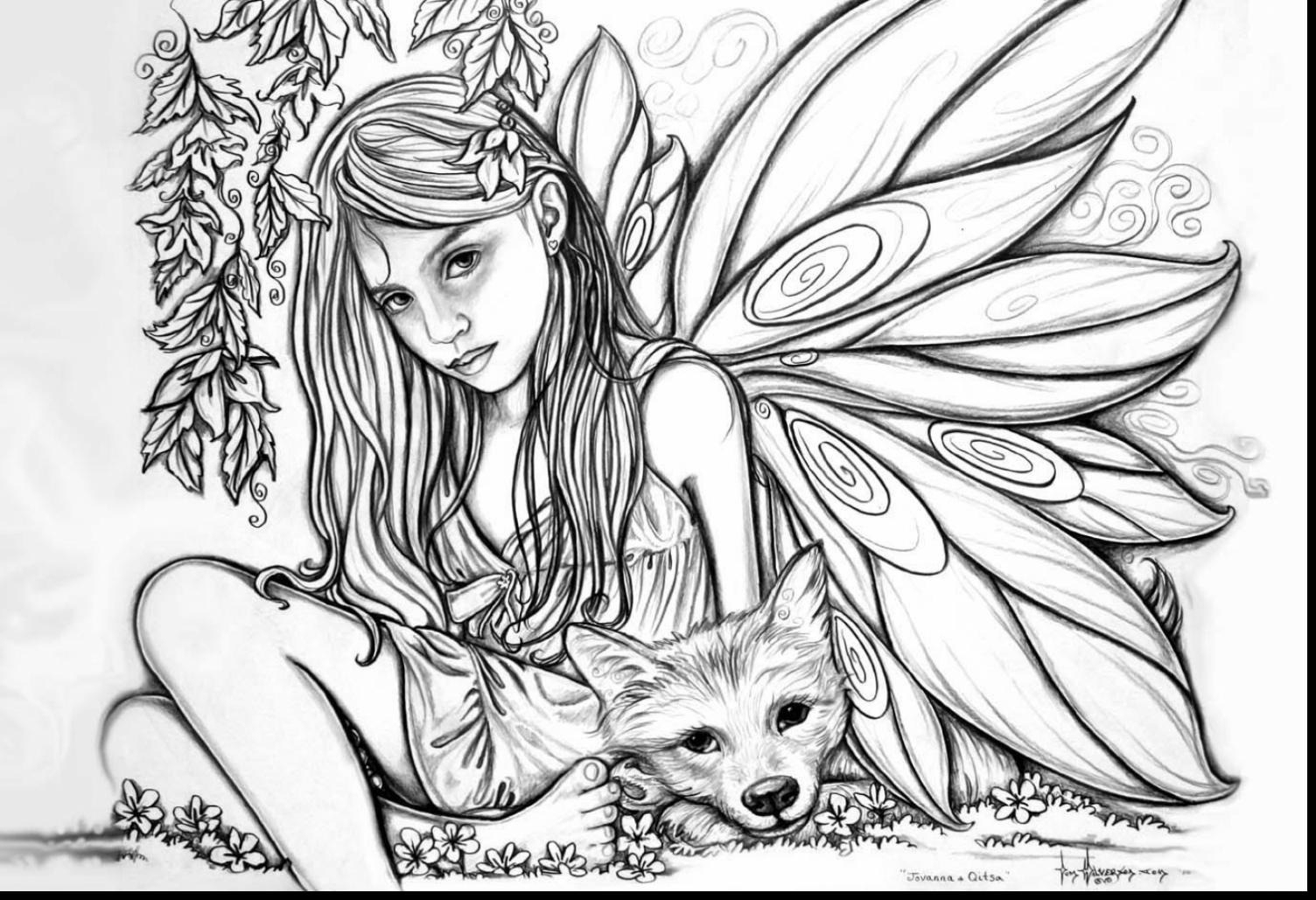 Free Printable Coloring Pages For Adults Dark Fairies ...