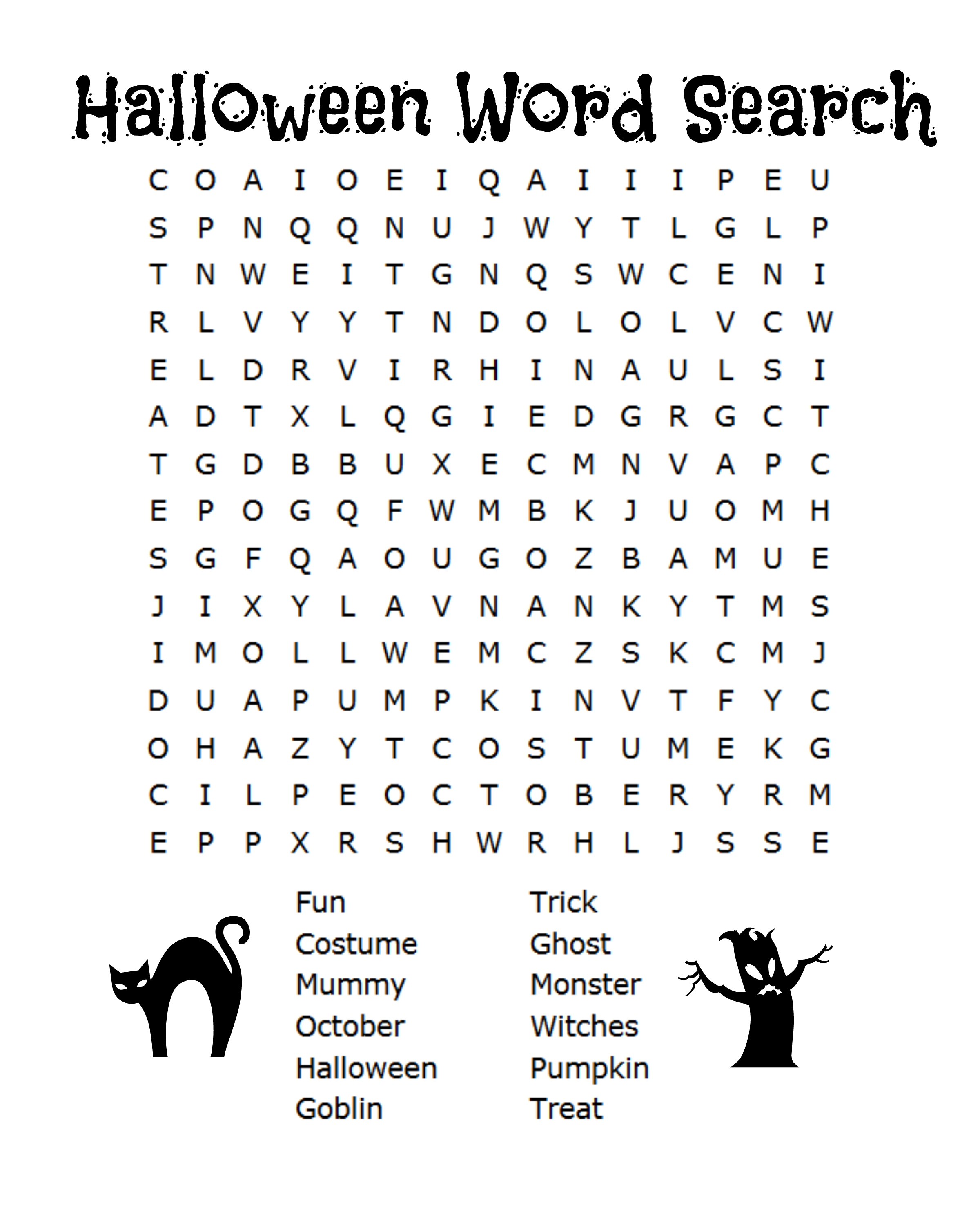 Free Halloween Word Search &amp;amp; Counting Printables - Free Printable Dinosaur Word Search