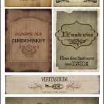 Free Harry Potter Drink Printables   Free Printable Harry Potter Pictures