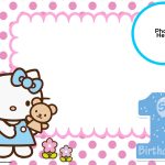 Free Hello Kitty 1St Birthday Invitation | Mickey | Pinterest   Hello Kitty Free Printable Invitations For Birthday