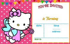 Free Printable Hello Kitty Baby Shower Invitations