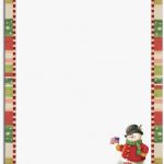Free Holiday Stationery Templates Beautiful 76 Free Christmas   Free Printable Snowman Stationery