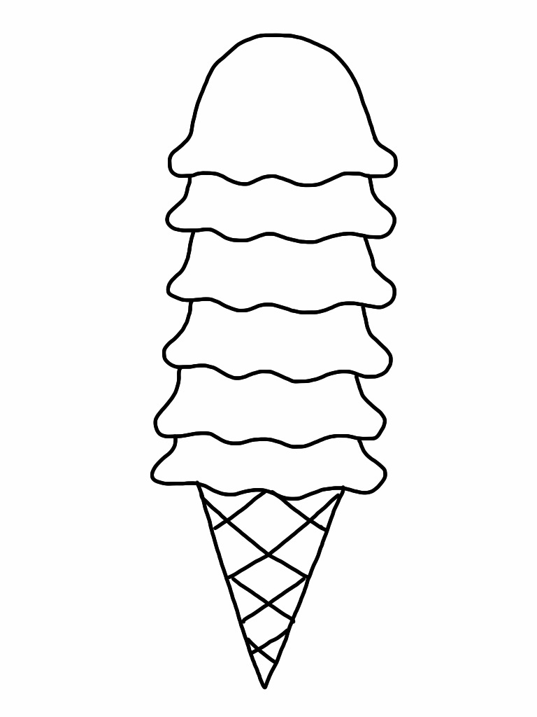 Free Printable Ice Cream Cone Template