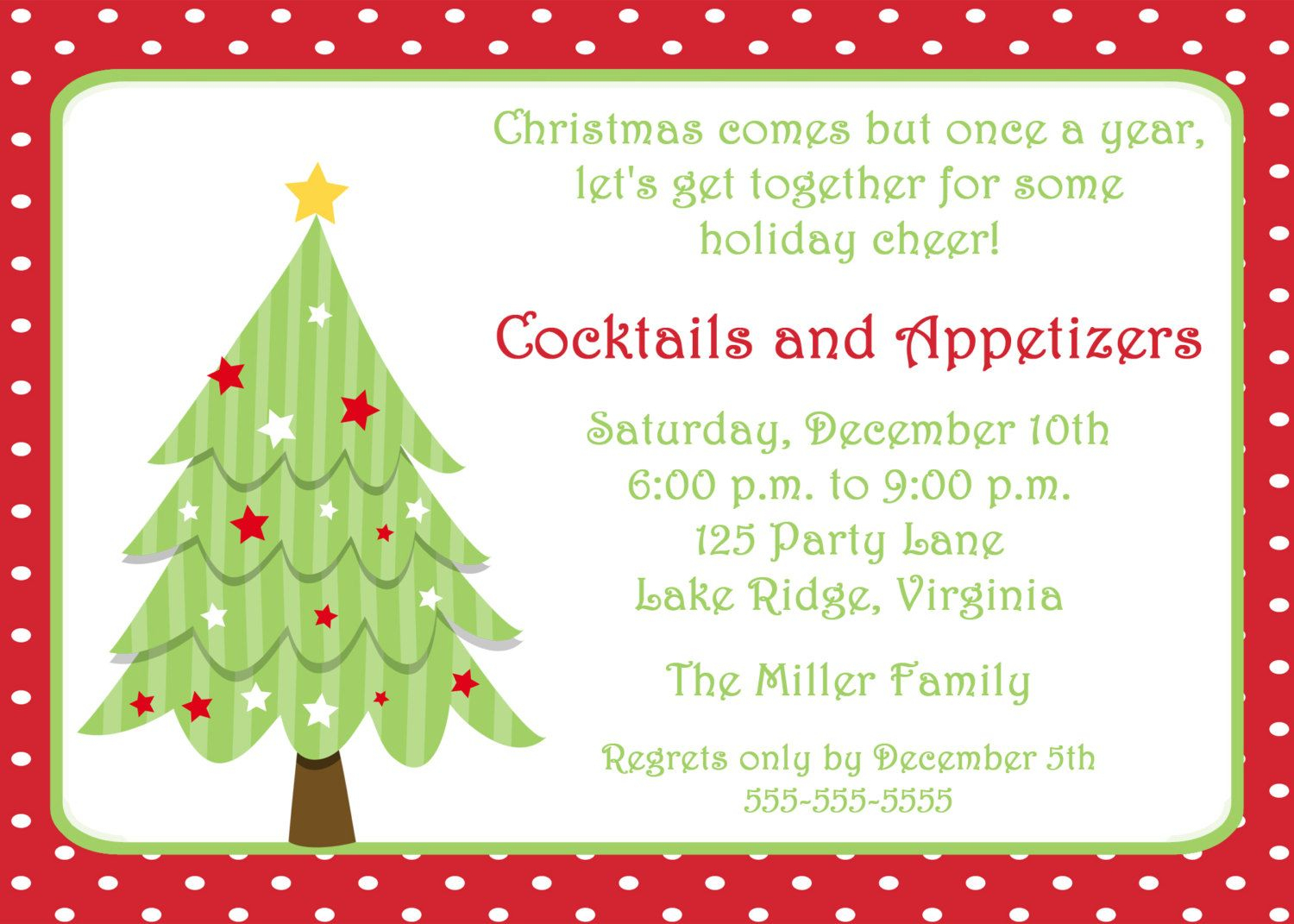 Free Invitations Templates Free | Free Christmas Invitation - Free Printable Personalized Christmas Invitations