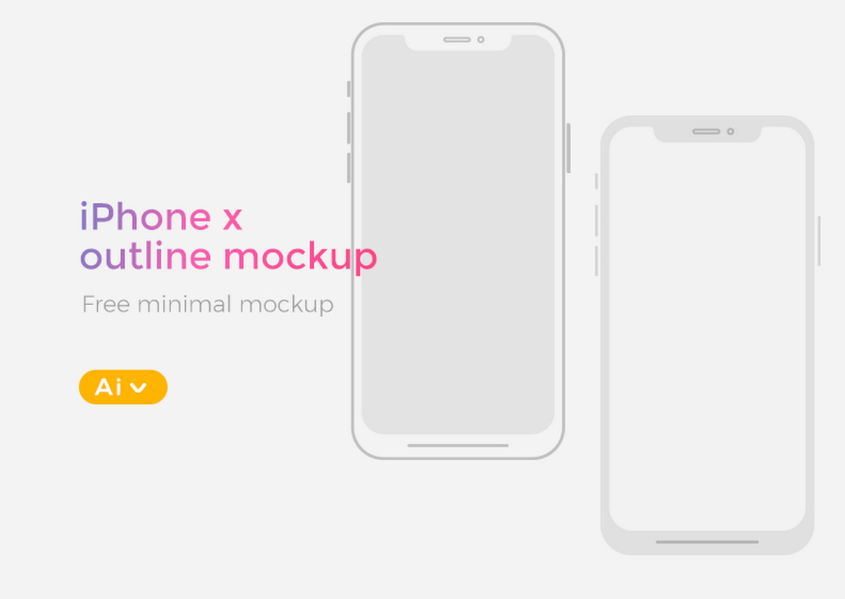 Free Iphone X, Xs, Xr Mockups (Psd, Sketch, Ai, Adobe Xd) - Designmodo - Free Printable Iphone Skins