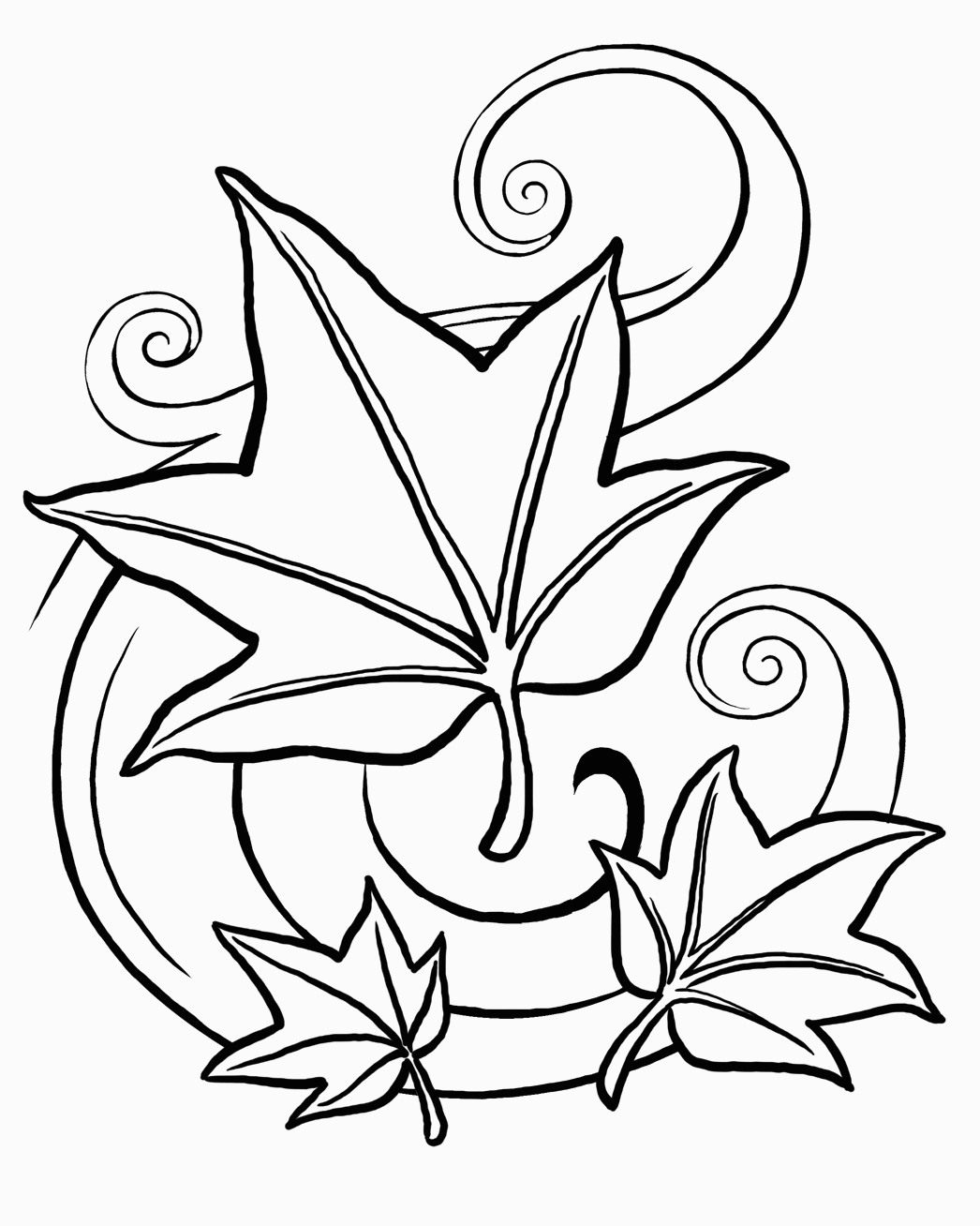 Free Leaf Coloring Pages | Printable Coloring Pages - Free Printable Leaf Coloring Pages