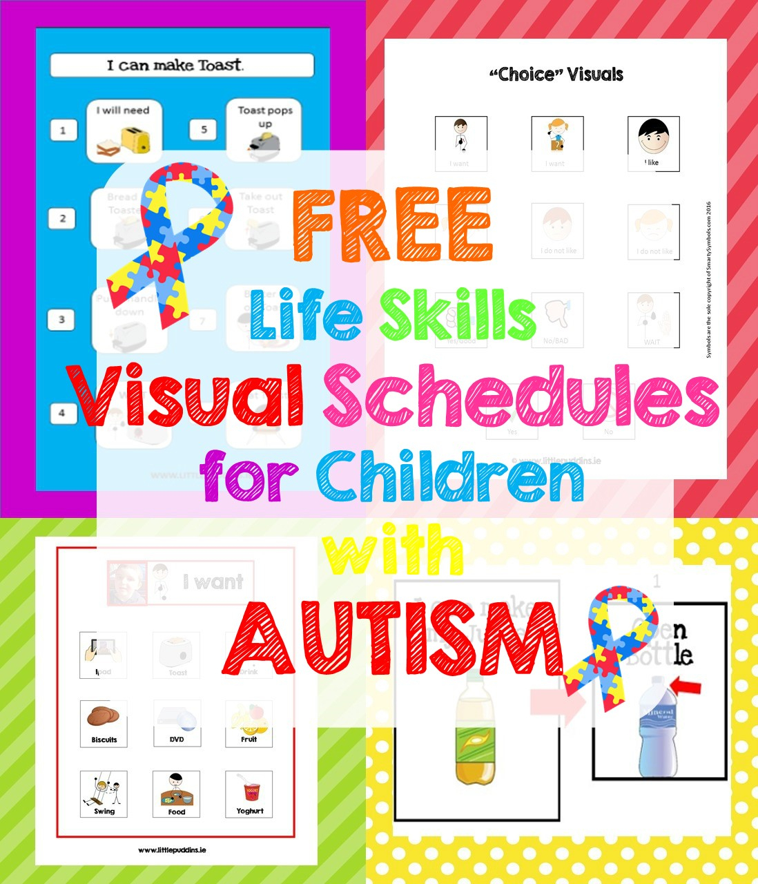 Free Life Skills Printable – Little Puddins Free Printables - Free Printable Visual Schedule For Preschool