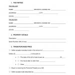 Free Louisiana General Bill Of Sale Form   Word | Pdf | Eforms   Free Printable Bill Of Sale Form