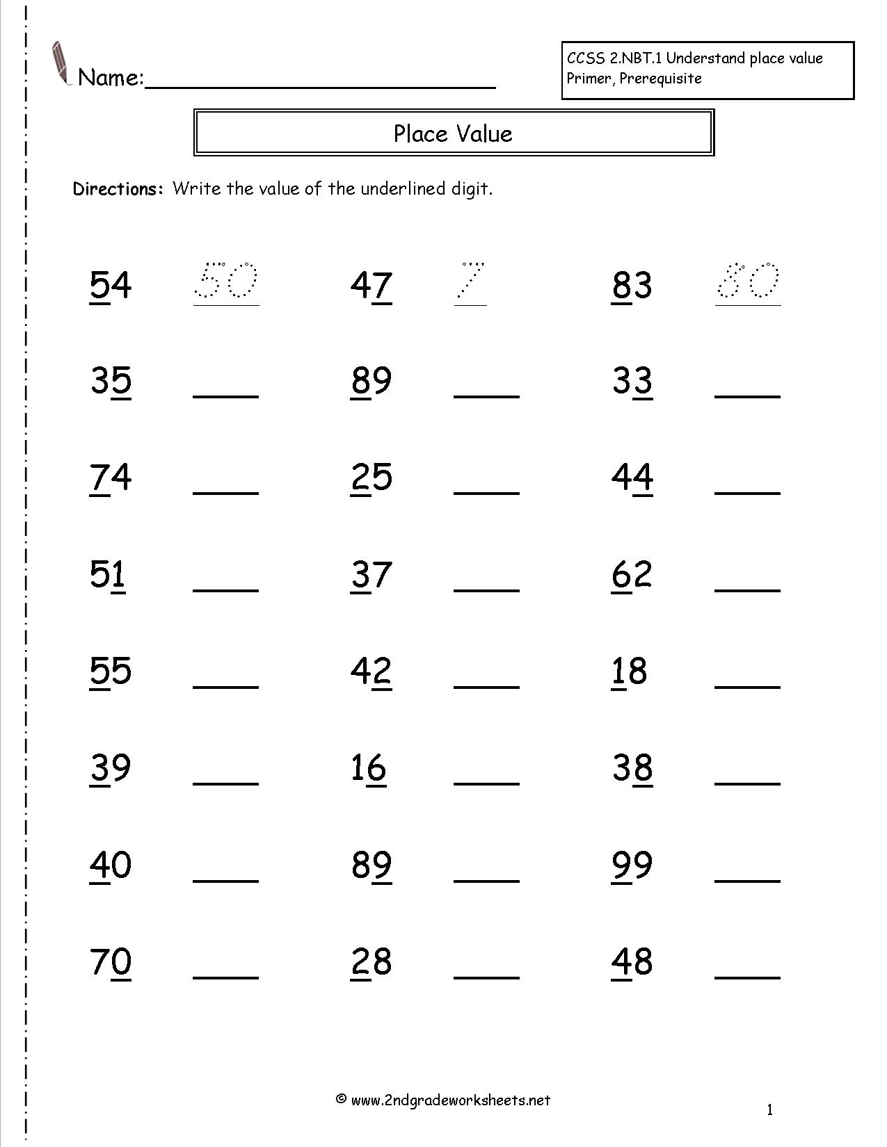 Free Math Worksheets And Printouts - Year 2 Maths Worksheets Free Printable