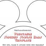 Free Mickey Mouse Ears Template | The Mama Zone   Free Printable Mickey Mouse Template