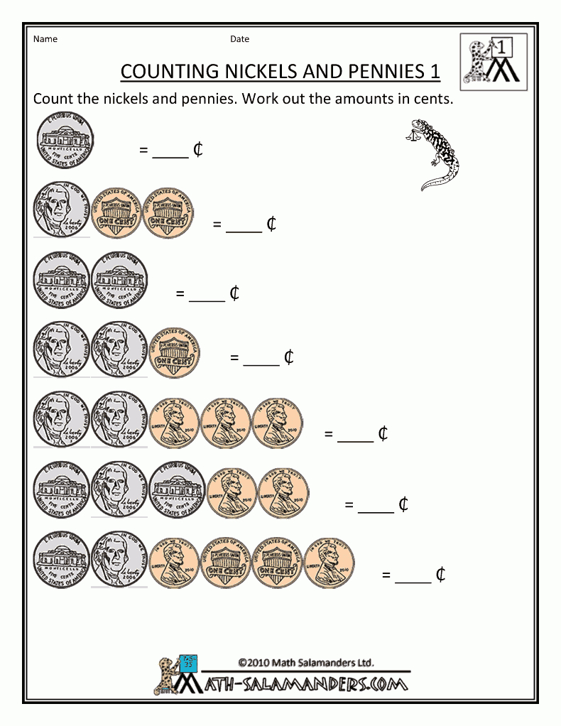 Free Money Counting Printable Worksheets - Kindergarten, 1St Grade - Free Printable Money Worksheets Australia