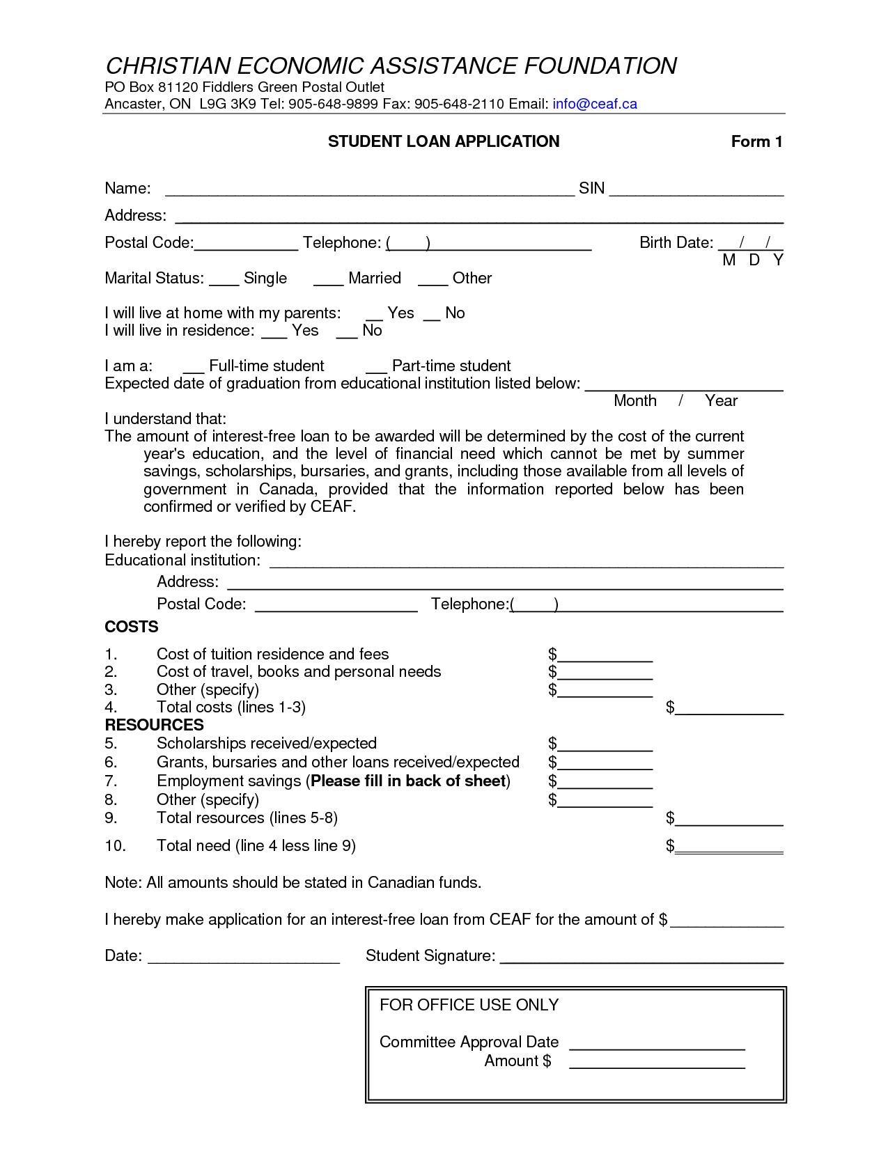 Free Money Loans | Agreement | Payday Loans, Templates Printable - Free Printable Loan Forms