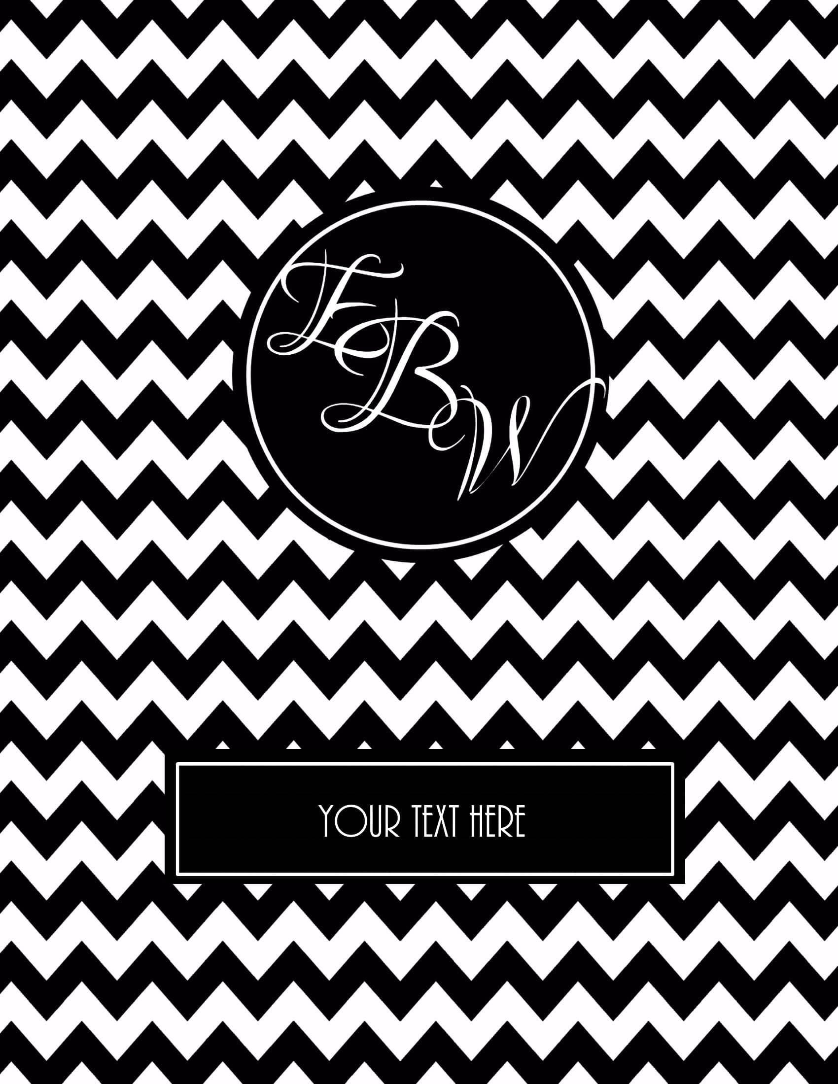 Free Monogram Binder Cover - Free Printable Monogram Binder Covers