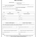 Free Nebraska Motor Vehicle Bill Of Sale Form   Pdf | Eforms – Free   Free Printable Bill Of Sale For Car