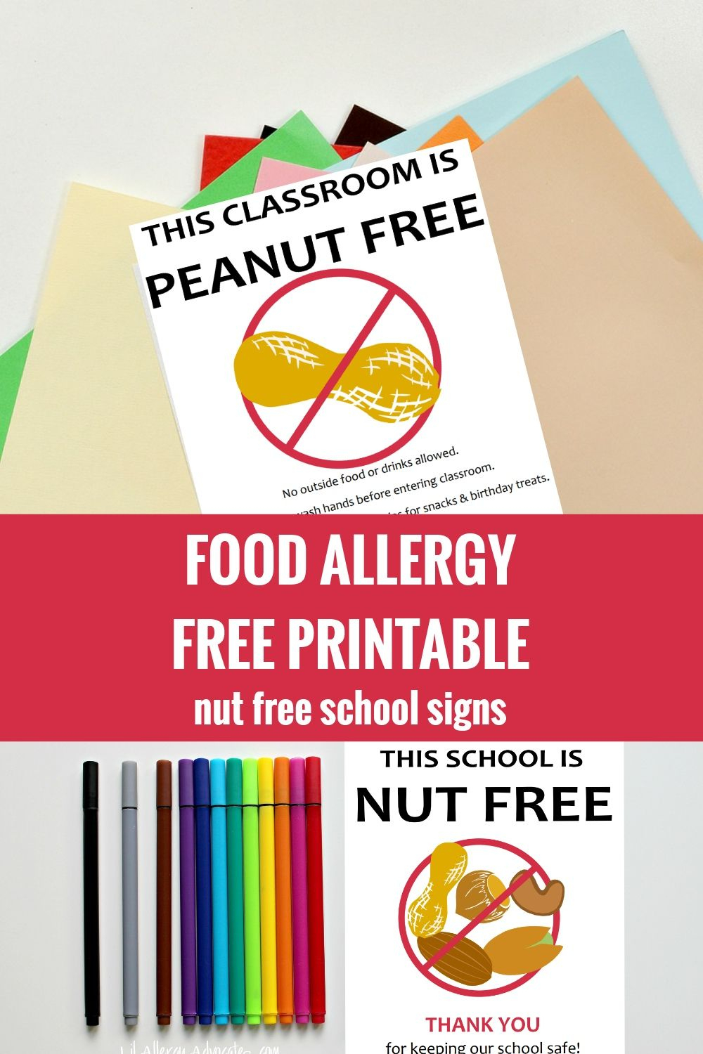 Free Nut Free Classroom And Nut Free School Signs. Free Printable - Printable Nut Free Signs