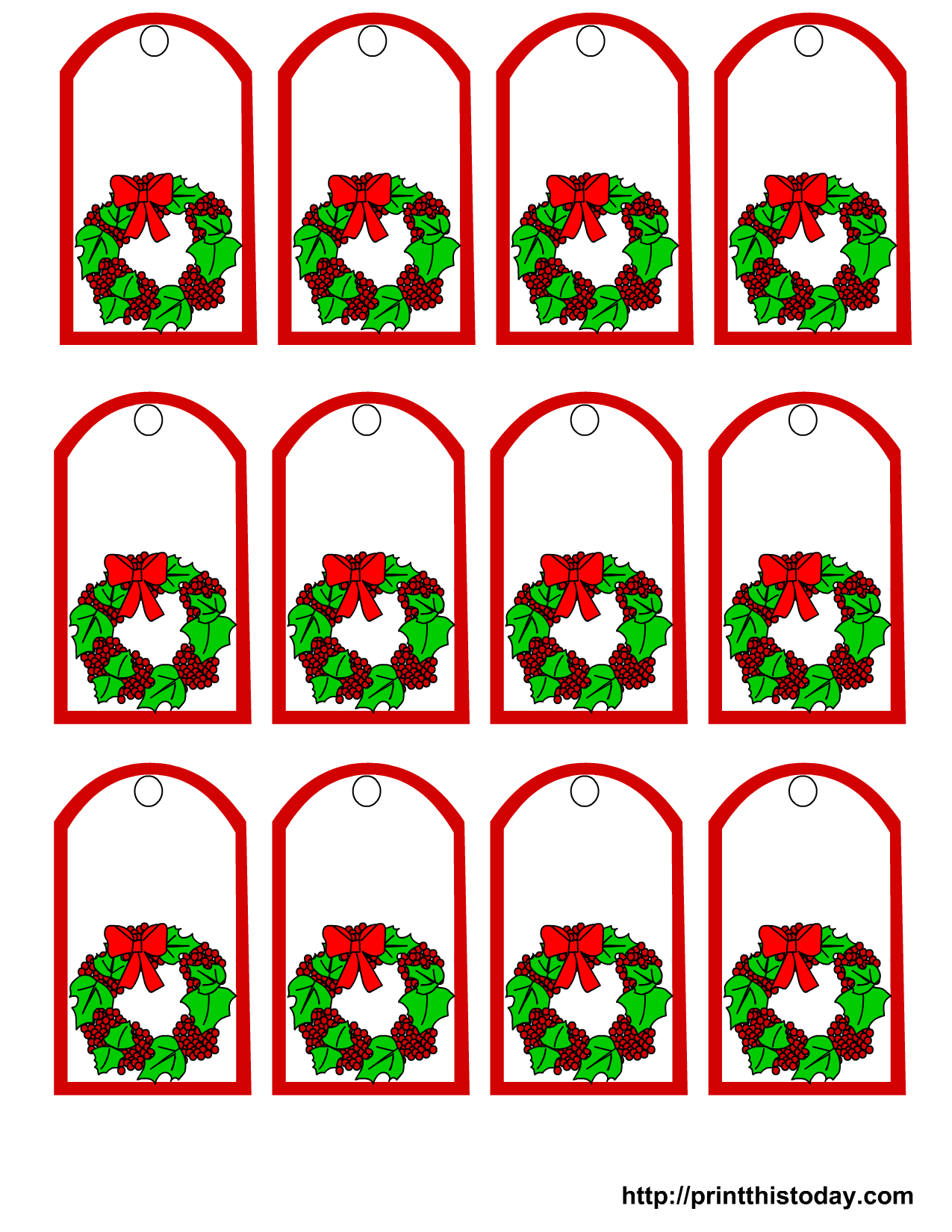 Free Online Printable Christmas Gift Tags – Festival Collections - Free Online Gift Tags Printable