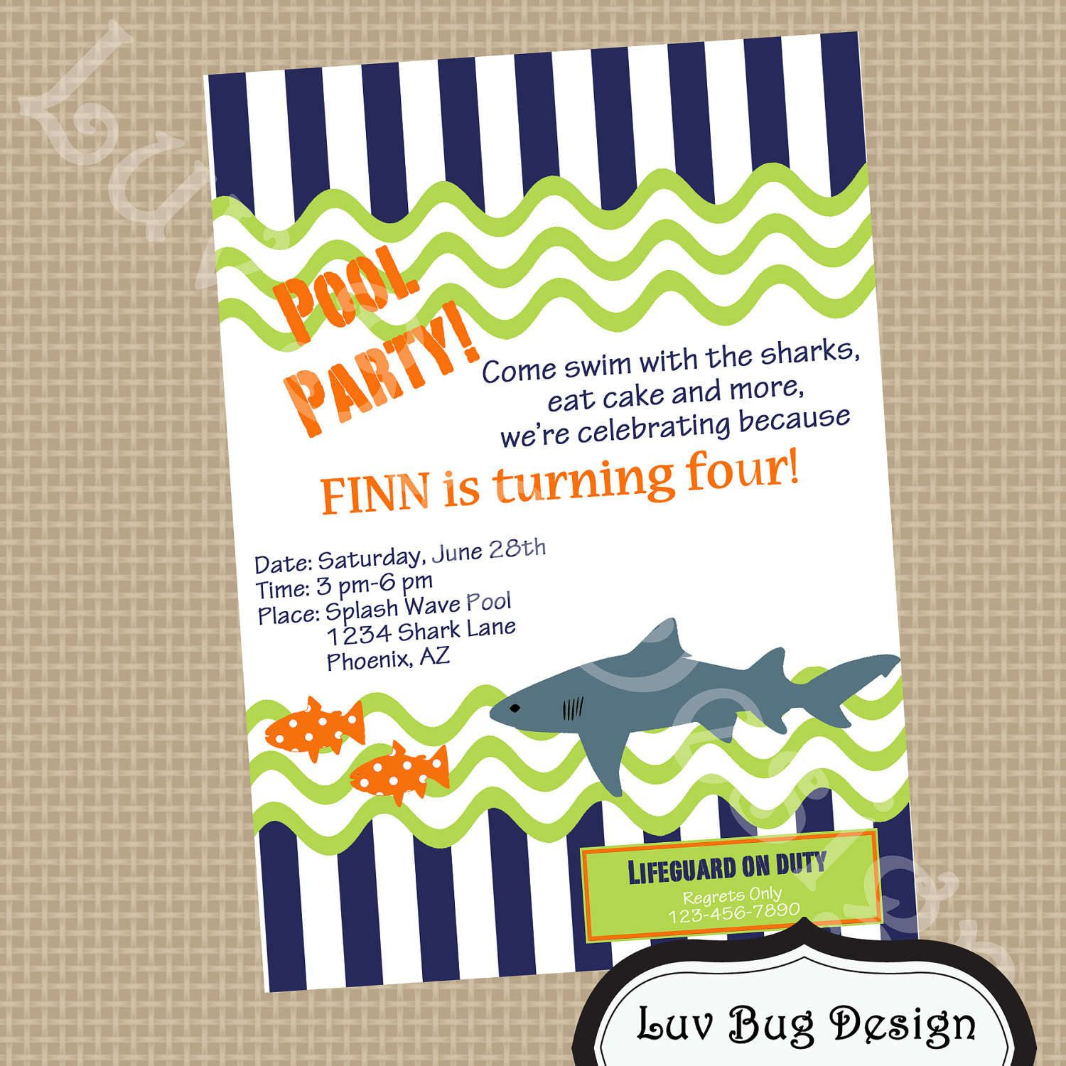 Free Party Invitation Templates | Free Printable Pool Party - Free Printable Pool Party Invitation Cards