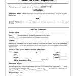 Free Personal Loan Agreement Form Template   $1000 Approved In 2   Free Printable Promissory Note Contract