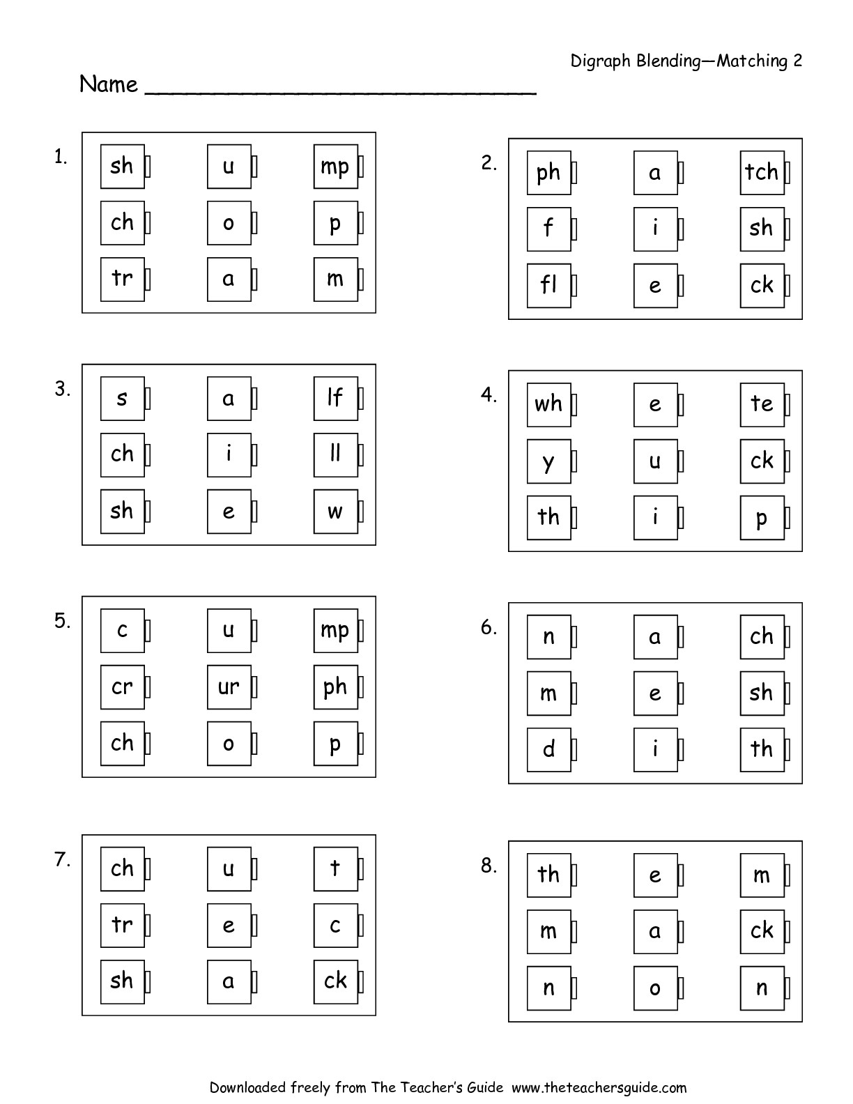 Free Phonics Printouts From The Teacher&amp;#039;s Guide - Phonics Pictures Printable Free