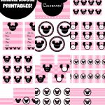 Free Pink Minnie Mouse Birthday Party Printables | Minnie ♥ Micky   Free Minnie Mouse Printable Templates