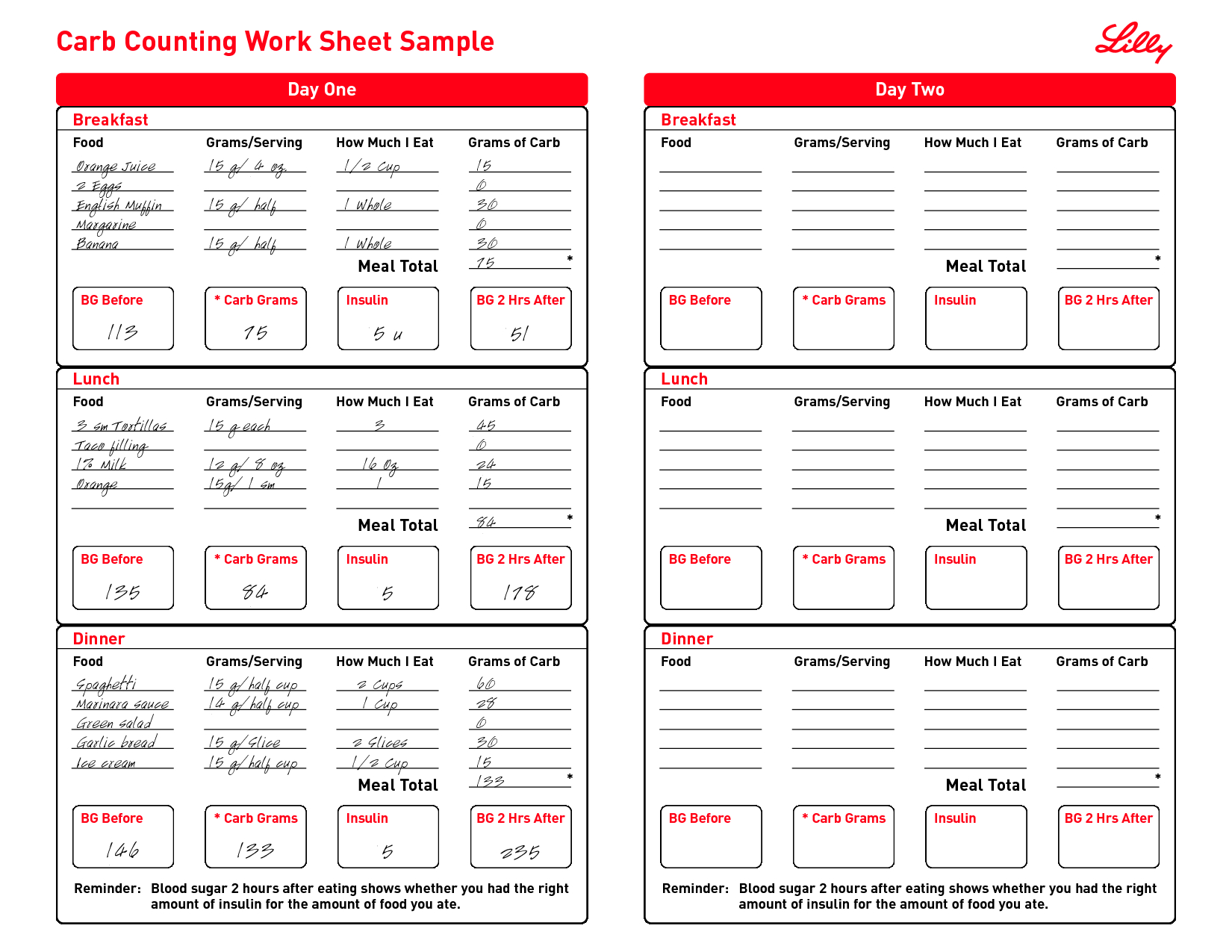 Calorie Counter Printable