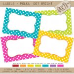 Free Print Labels Template Free Guide Polka Dot Labels Free   Free Printable Name Tags