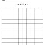 Free Printable 1 To 100 Chart Blank   Bing Images | Kindergarden   Free Printable Hundreds Chart