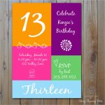 Free Printable 13Th Birthday Party Invitations | Birthdaybuzz   13Th Birthday Party Invitations Printable Free