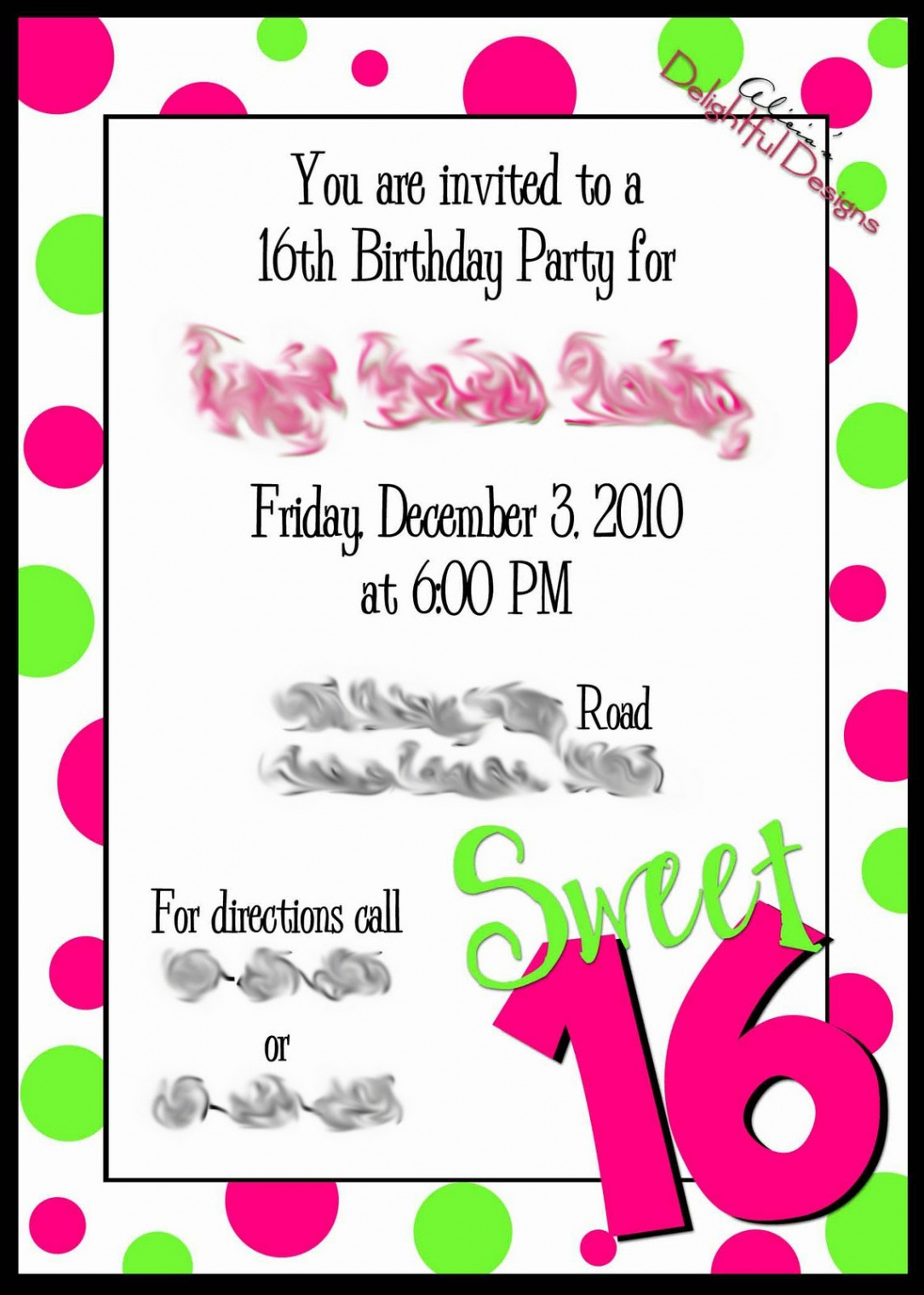Free Printable 16Th Birthday Party Invitation Templates Luxury - Free Printable 16Th Birthday Party Invitation Templates