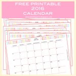 Free Printable 2016 Monthly Planner Calendar   Part 2   Kalender   Free Printable Monthly Planner 2016