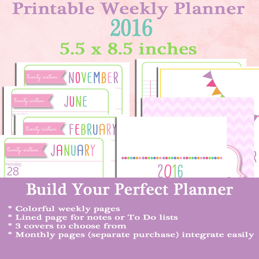 Free Printable 5.5X8.5 Planner Pages | Printable Planner 2019 - Free Printable 5.5 X8 5 Planner Pages