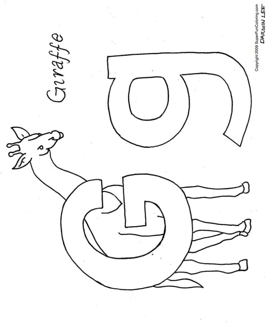 Free Printable Abc Coloring Pages G Is For Giraffe - Voteforverde - Free Printable Letter G Coloring Pages