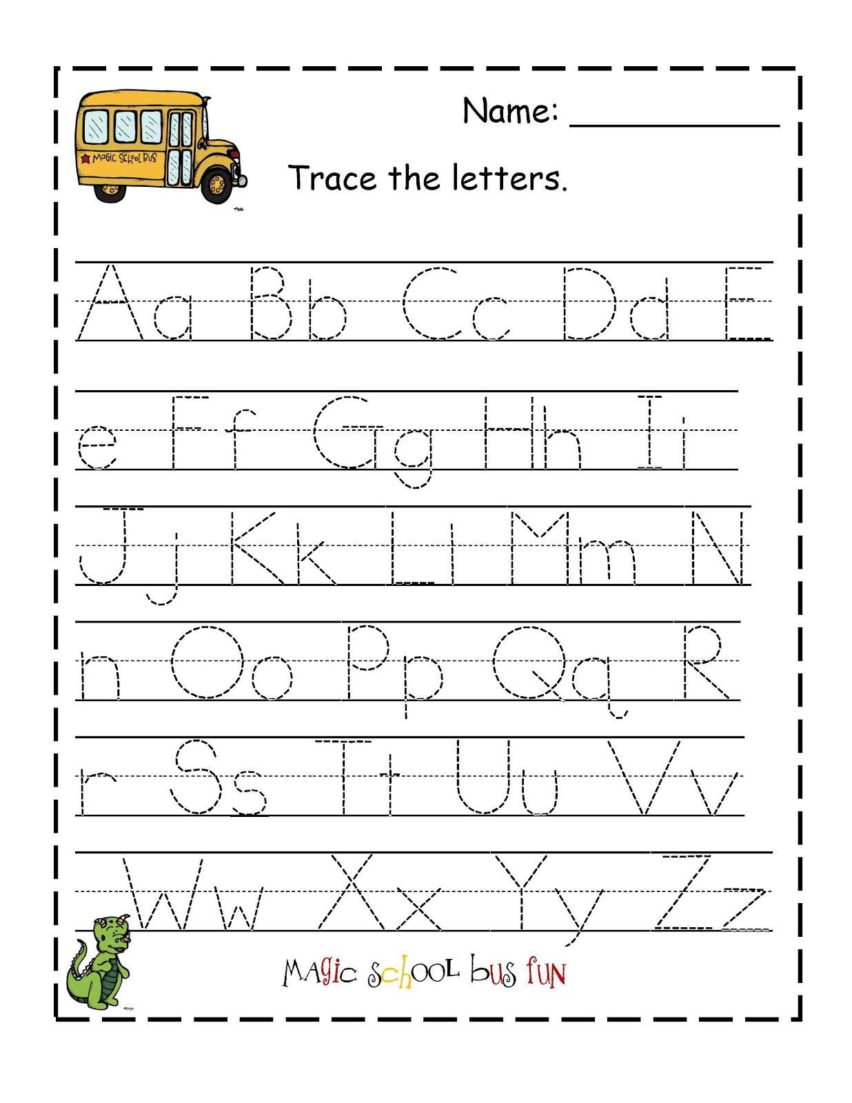 Free Printable Abc Tracing Worksheets #2 | Places To Visit - Free Printable Letter Tracing Sheets
