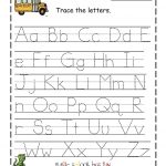 Free Printable Abc Tracing Worksheets #2 | Places To Visit   Free Printable Preschool Worksheets Tracing Letters