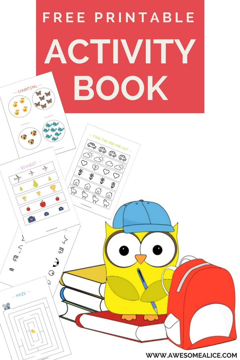 Free Printable Activity Book. Learn Numbers, Letters, Sizes And Much - Free Printable Stories For Preschoolers
