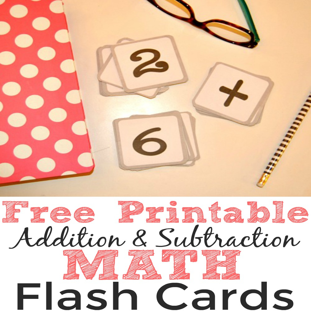 Free Printable Addition And Subtraction Math Flash Cards - Simple - Free Printable Multiplication Flash Cards