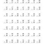 Free Printable Addition And Subtraction Worksheets. Addition   Free Printable Mixed Addition And Subtraction Worksheets