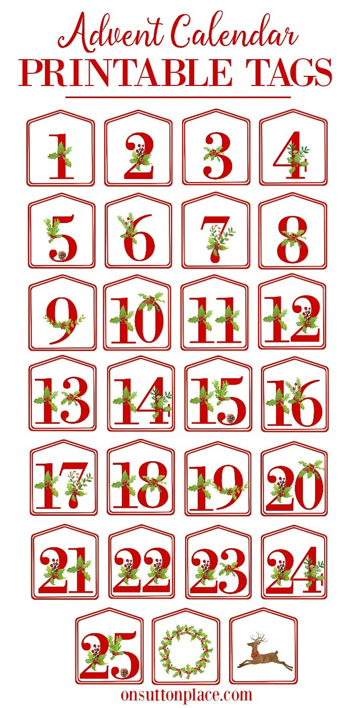 Free Printable Advent Calendar Template Christmas Alphabet - Free Printable Christmas Alphabet