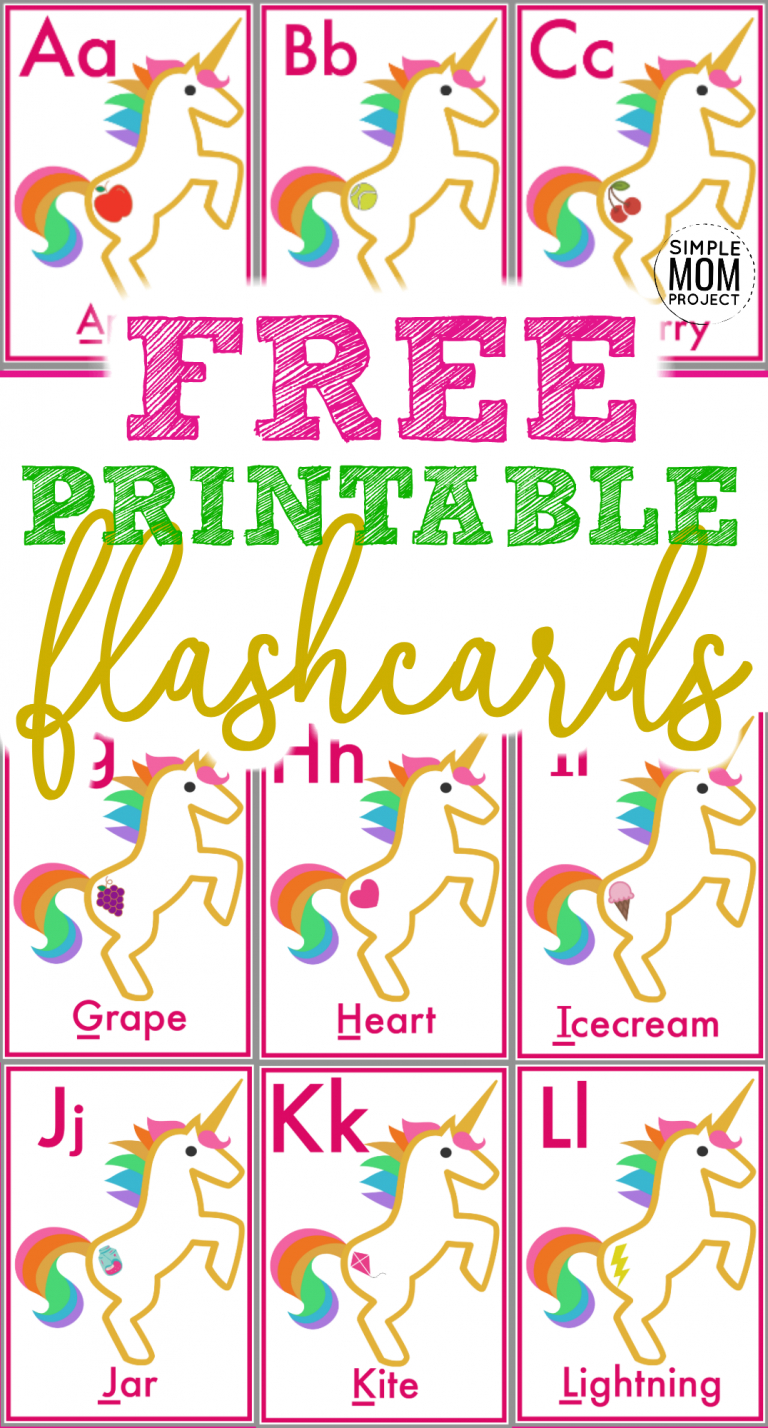 Free Printable Alphabet Flashcards For Toddlers - Simple Mom Project - Free Printable Flashcards For Toddlers