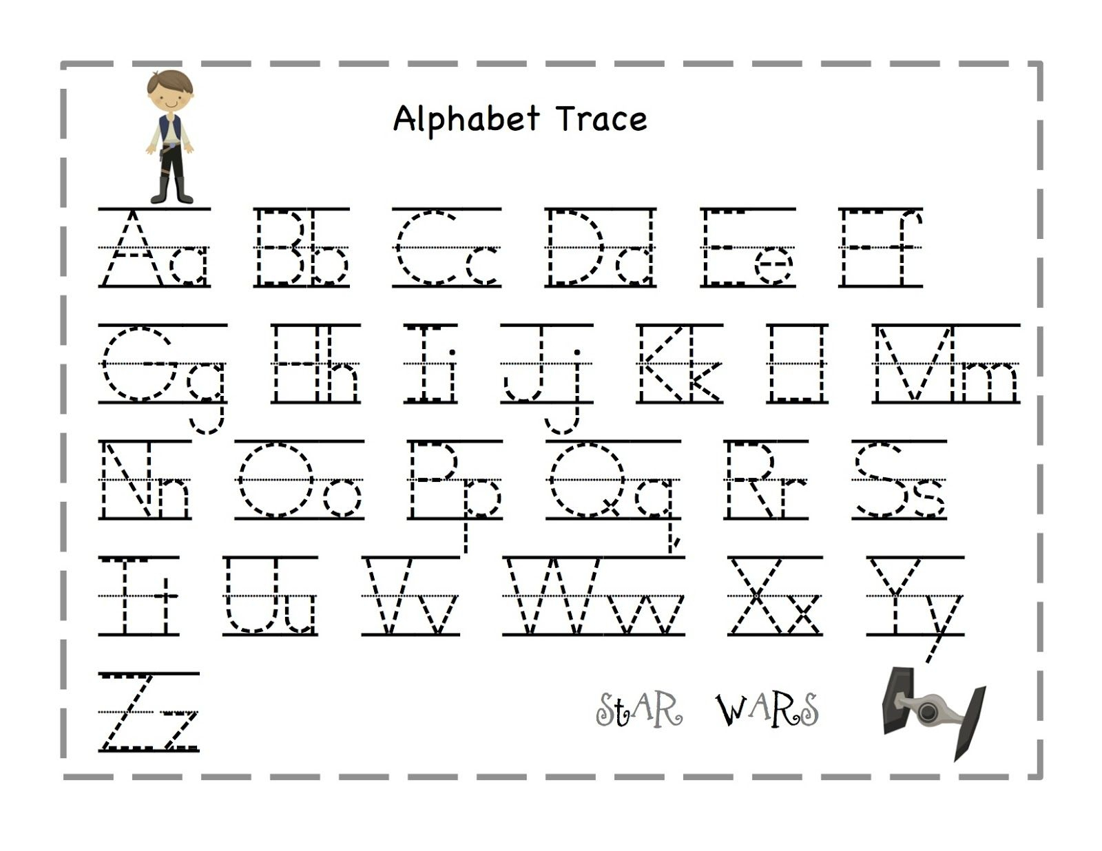 Free Printable Alphabet Letter Tracing Worksheets | Angeline - Free Printable Letter Tracing Sheets