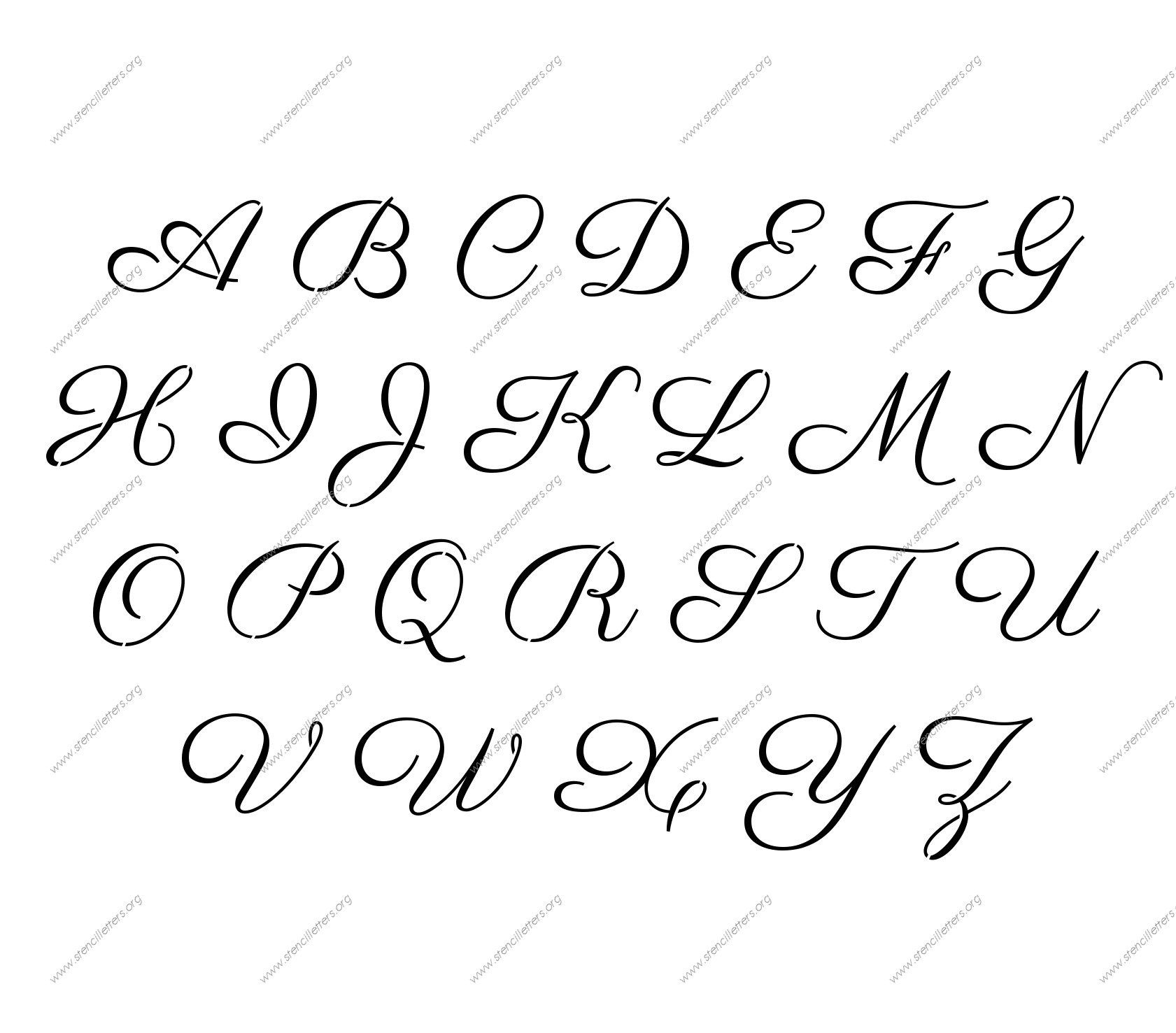 Free Printable Alphabet Stencil Letters Template | Art &amp;amp; Crafts - Free Printable Disney Alphabet Letters