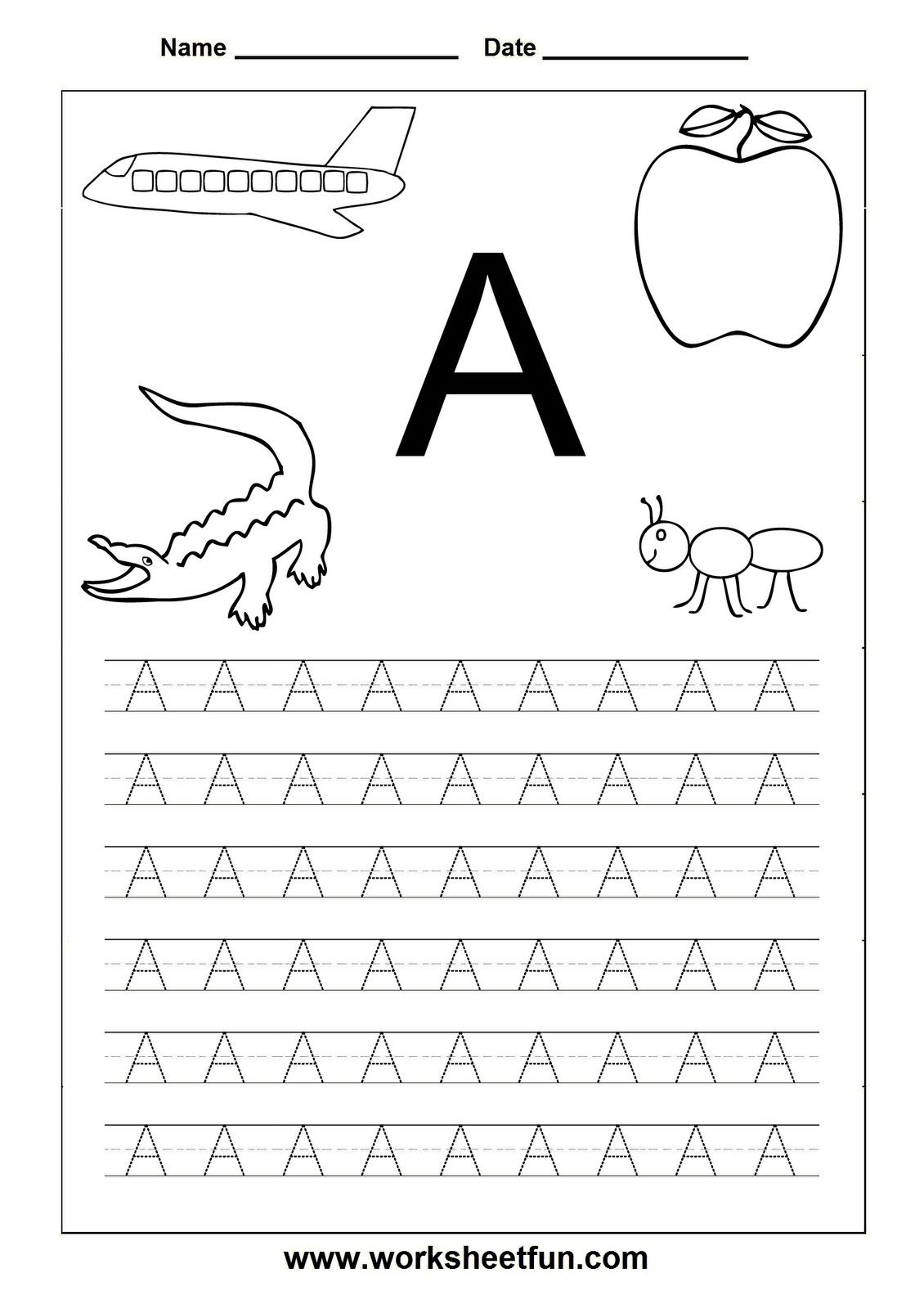 Free Printable Alphabet Tracers |  Printable Page Tags Printable - Free Printable Alphabet Pages