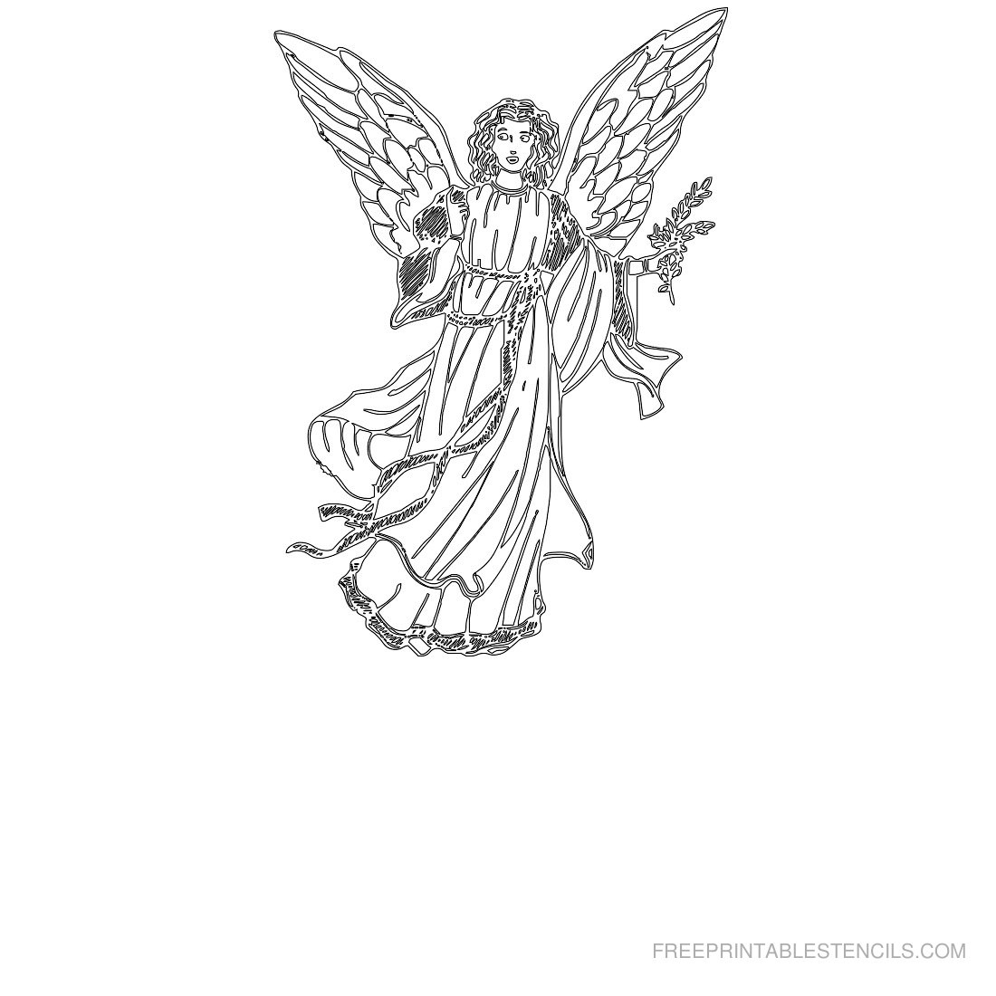 Free Printable Angel Stencils | Free Printable Stencils - Free Printable Angels