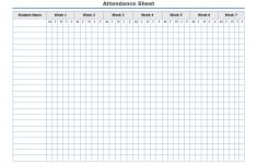 Free Printable Sunday School Attendance Sheet