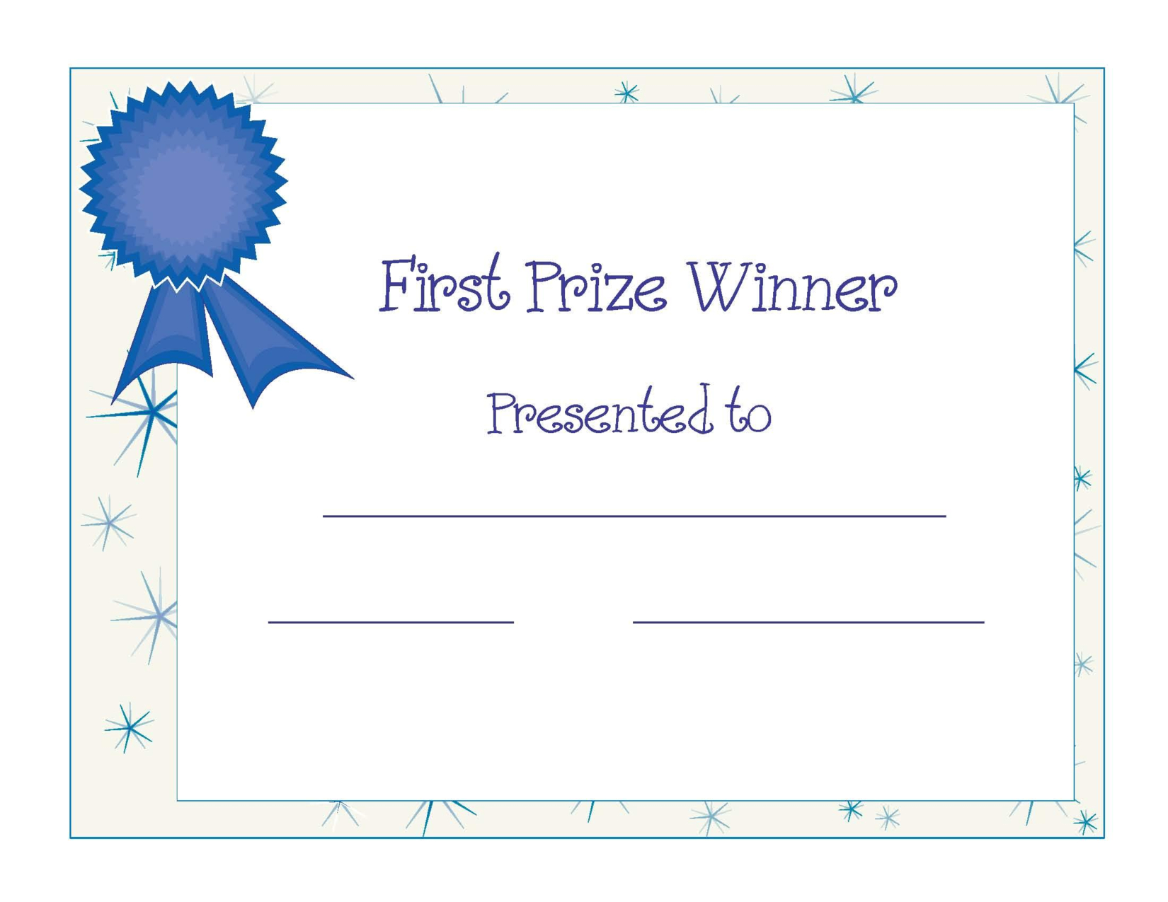 Free Printable Award Certificate Template | Free Printable First - Free Printable First Day Of School Certificate