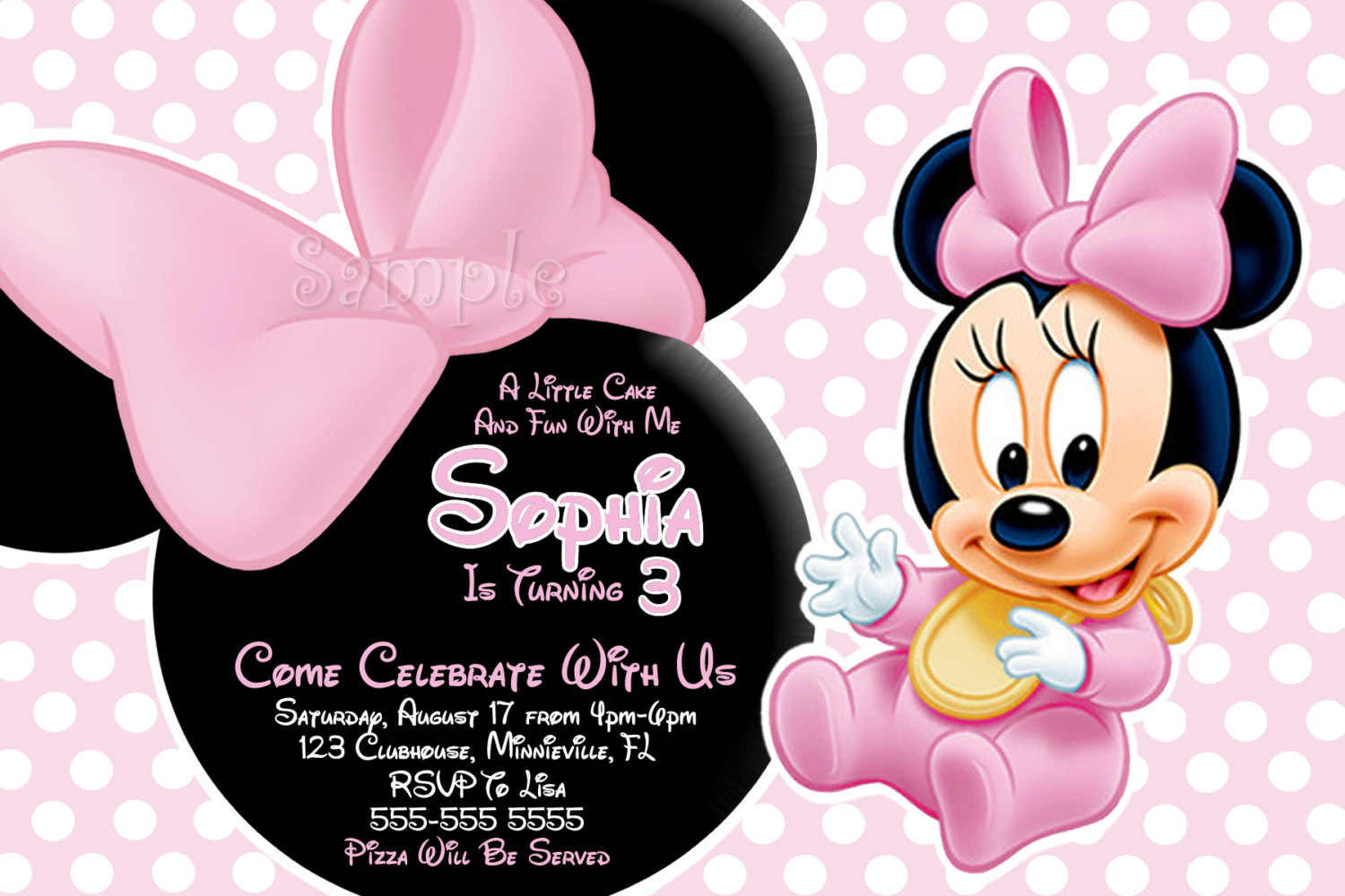 Free Printable Baby Minnie Mouse Invitations 36 Inch Shower - Free Printable Baby Mickey Mouse Birthday Invitations